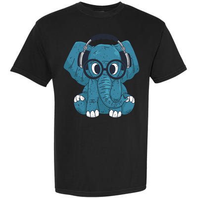 Elephant With Glasses  Garment-Dyed Heavyweight T-Shirt