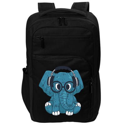 Elephant With Glasses  Impact Tech Backpack