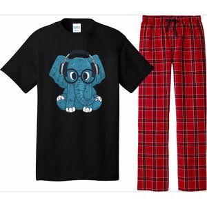 Elephant With Glasses  Pajama Set