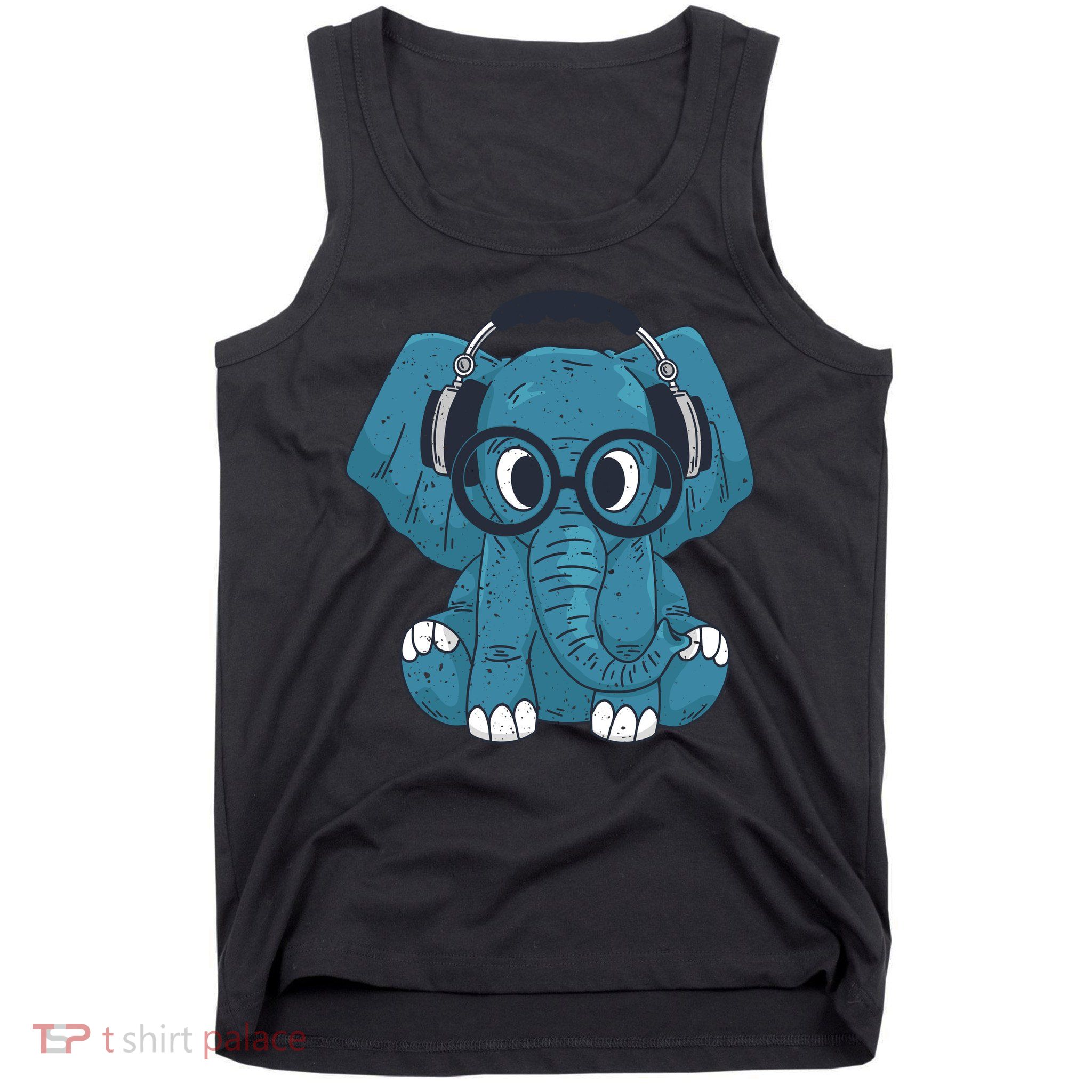 Elephant With Glasses  Tank Top