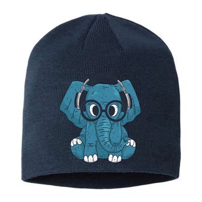 Elephant With Glasses  Sustainable Beanie