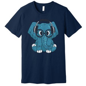 Elephant With Glasses  Premium T-Shirt