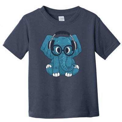 Elephant With Glasses  Toddler T-Shirt