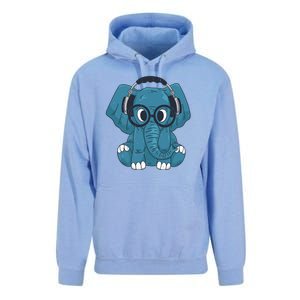 Elephant With Glasses  Unisex Surf Hoodie