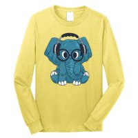 Elephant With Glasses  Long Sleeve Shirt