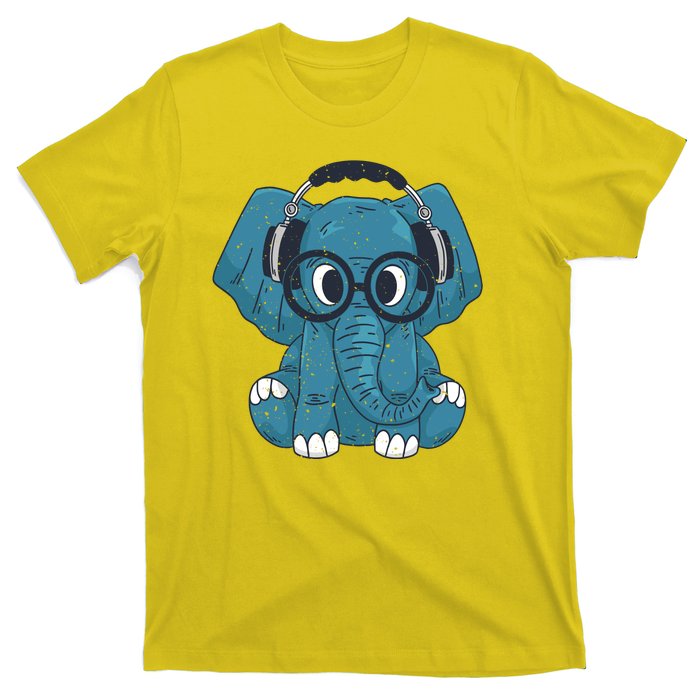 Elephant With Glasses  T-Shirt