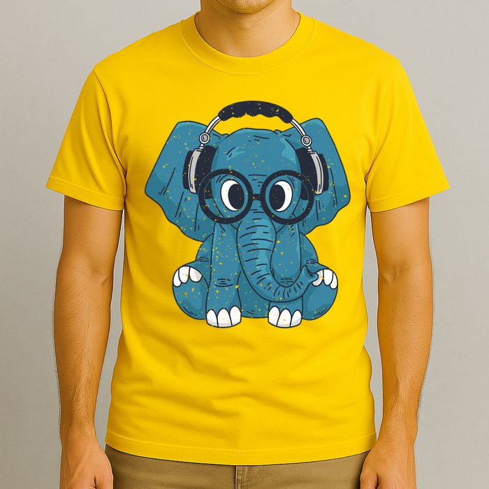 Elephant With Glasses  T-Shirt