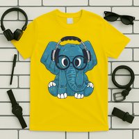Elephant With Glasses  T-Shirt