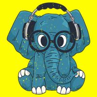 Elephant With Glasses  T-Shirt