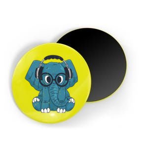 Elephant With Glasses  Magnet