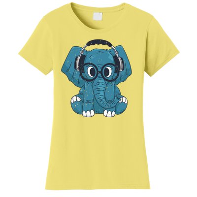 Elephant With Glasses  Women's T-Shirt