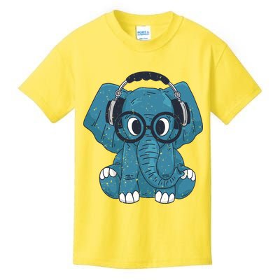 Elephant With Glasses  Kids T-Shirt