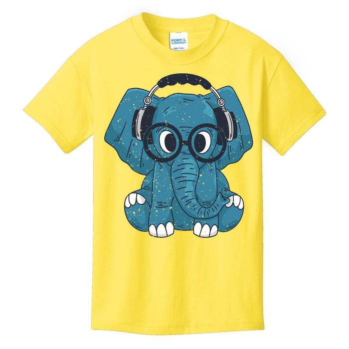 Elephant With Glasses  Kids T-Shirt