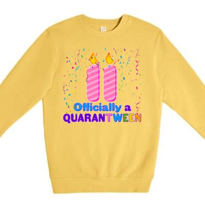 Eleven Officially A Quarantween Birthday Premium Crewneck Sweatshirt