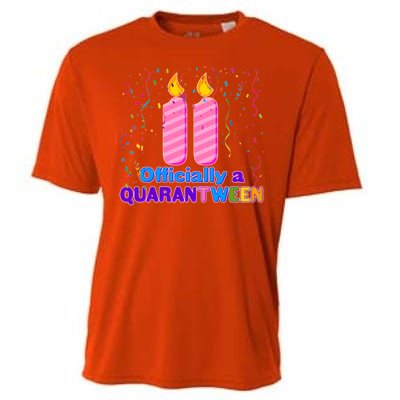 Eleven Officially A Quarantween Birthday Cooling Performance Crew T-Shirt