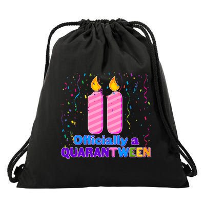 Eleven Officially A Quarantween Birthday Drawstring Bag