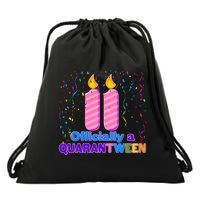 Eleven Officially A Quarantween Birthday Drawstring Bag