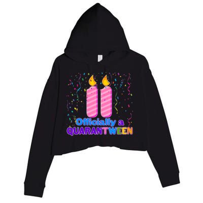 Eleven Officially A Quarantween Birthday Crop Fleece Hoodie