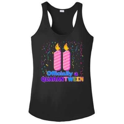 Eleven Officially A Quarantween Birthday Ladies PosiCharge Competitor Racerback Tank