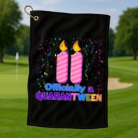 Eleven Officially A Quarantween Birthday Golf Towel