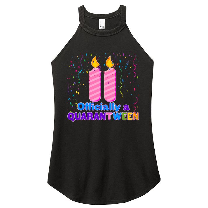 Eleven Officially A Quarantween Birthday Women's Perfect Tri Rocker Tank