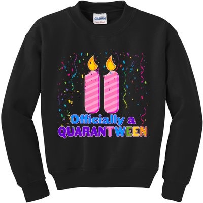 Eleven Officially A Quarantween Birthday Kids Sweatshirt