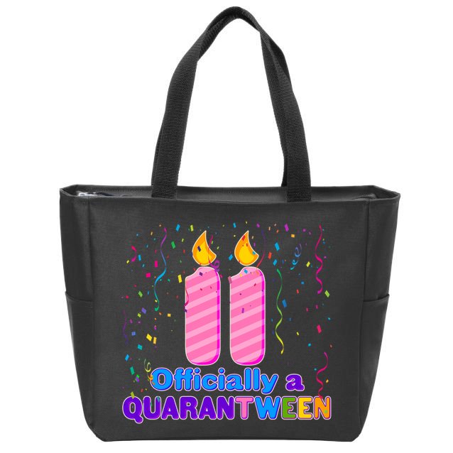 Eleven Officially A Quarantween Birthday Zip Tote Bag