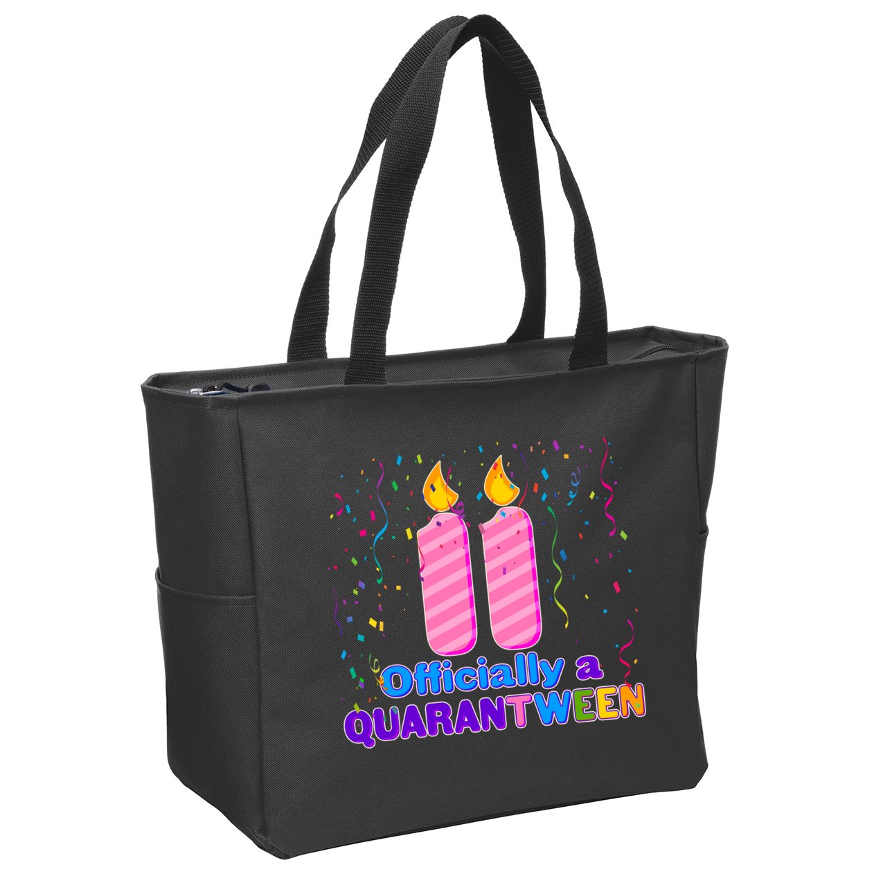 Eleven Officially A Quarantween Birthday Zip Tote Bag