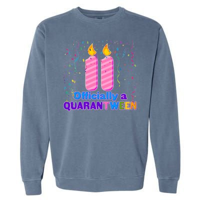 Eleven Officially A Quarantween Birthday Garment-Dyed Sweatshirt