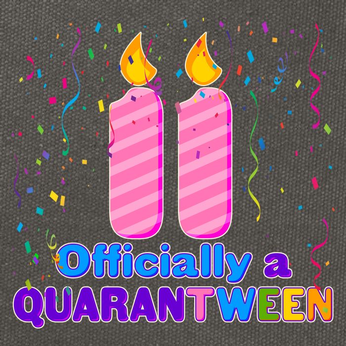 Eleven Officially A Quarantween Birthday Cotton Canvas Backpack