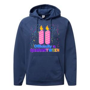 Eleven Officially A Quarantween Birthday Performance Fleece Hoodie