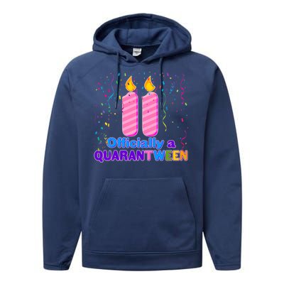 Eleven Officially A Quarantween Birthday Performance Fleece Hoodie