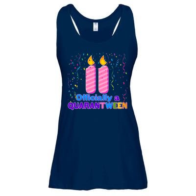 Eleven Officially A Quarantween Birthday Ladies Essential Flowy Tank