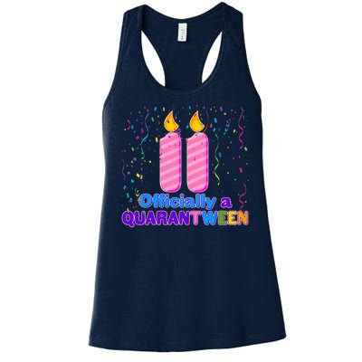 Eleven Officially A Quarantween Birthday Women's Racerback Tank