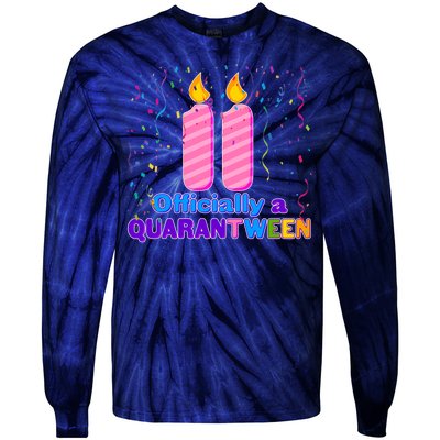 Eleven Officially A Quarantween Birthday Tie-Dye Long Sleeve Shirt