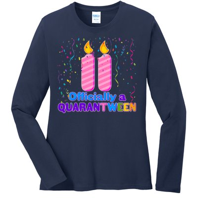 Eleven Officially A Quarantween Birthday Ladies Long Sleeve Shirt