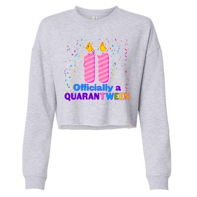 Eleven Officially A Quarantween Birthday Cropped Pullover Crew