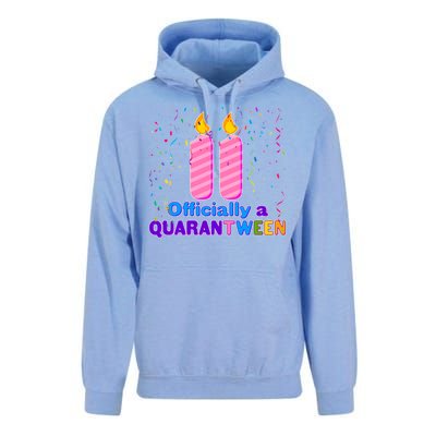 Eleven Officially A Quarantween Birthday Unisex Surf Hoodie