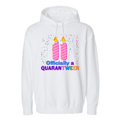 Eleven Officially A Quarantween Birthday Garment-Dyed Fleece Hoodie