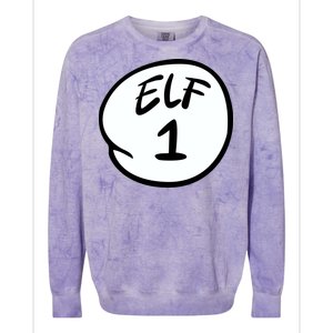 Elf 1 2 3 4 5 Custom Number Personalize Colorblast Crewneck Sweatshirt