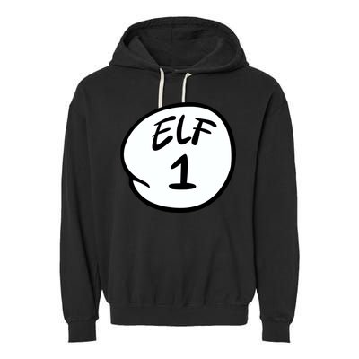Elf 1 2 3 4 5 Custom Number Personalize Garment-Dyed Fleece Hoodie