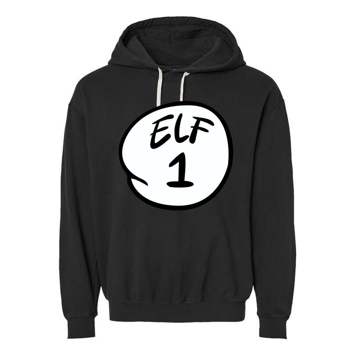 Elf 1 2 3 4 5 Custom Number Personalize Garment-Dyed Fleece Hoodie