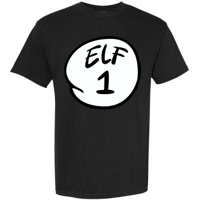 Elf 1 2 3 4 5 Custom Number Personalize Garment-Dyed Heavyweight T-Shirt