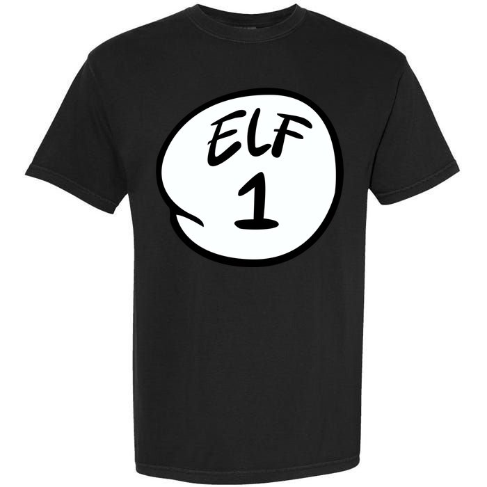 Elf 1 2 3 4 5 Custom Number Personalize Garment-Dyed Heavyweight T-Shirt