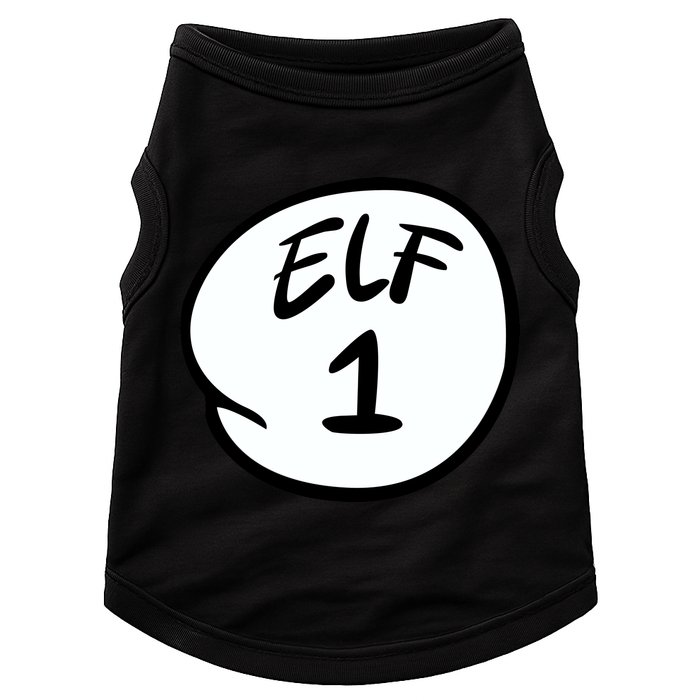 Elf 1 2 3 4 5 Custom Number Personalize Doggie Tank