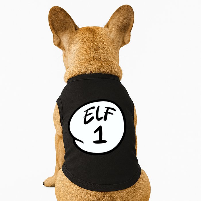 Elf 1 2 3 4 5 Custom Number Personalize Doggie Tank