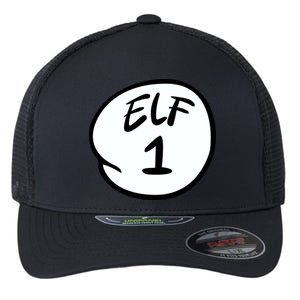 Elf 1 2 3 4 5 Custom Number Personalize Flexfit Unipanel Trucker Cap