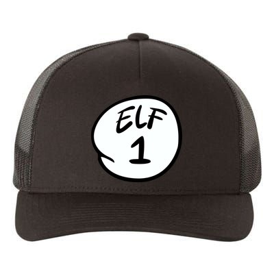 Elf 1 2 3 4 5 Custom Number Personalize Yupoong Adult 5-Panel Trucker Hat