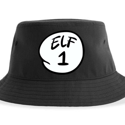 Elf 1 2 3 4 5 Custom Number Personalize Sustainable Bucket Hat