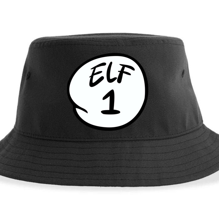 Elf 1 2 3 4 5 Custom Number Personalize Sustainable Bucket Hat